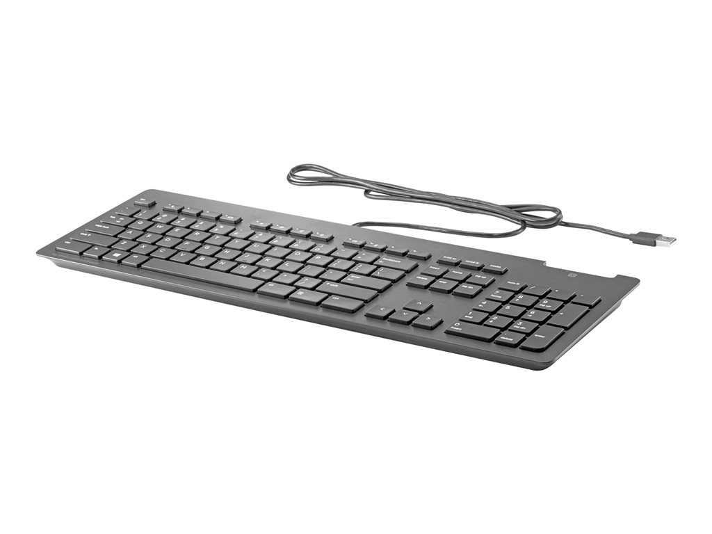 HP Business Slim - Tastatur - USB - GB - Schwarz - für HP 34, Z1 G9, Elite 800 G9, Pro 260 G9, 400 G9, ProOne 440 G9, ZBook Fury 15 G8, 17 G8